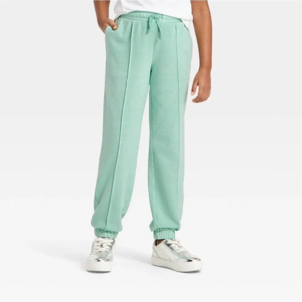 Cat & Jack Girls Mint Green Merci Sweatshirt and Joggers Set‎ Size L 10/12 NEW